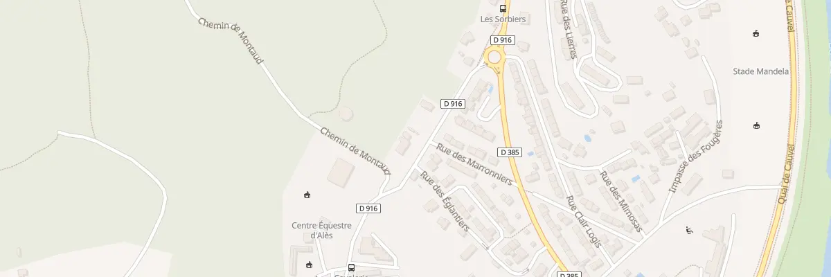 Plan du 833 Mte des Lauriers à Alès