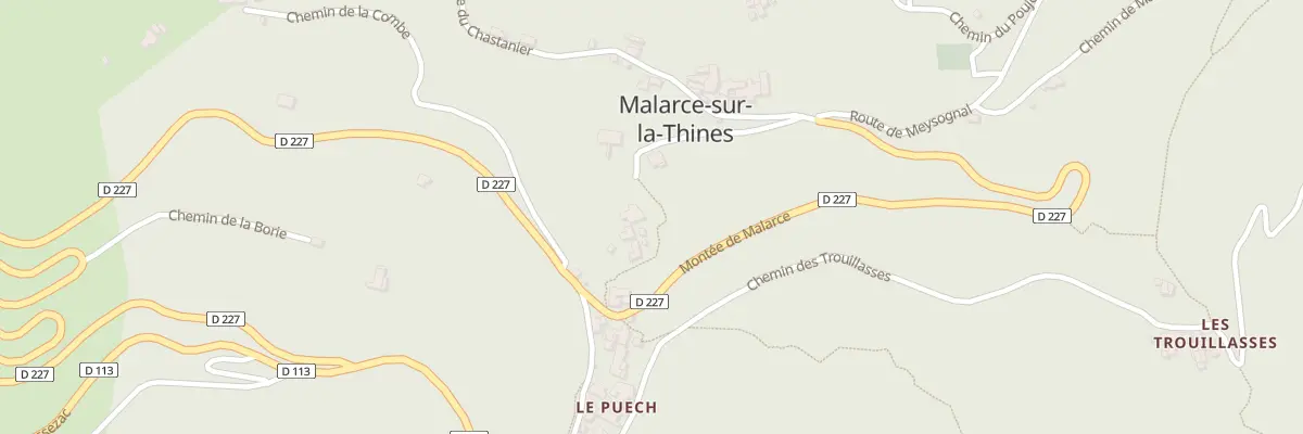 Plan du 5224 Lavio à Malarce-sur-la-Thines