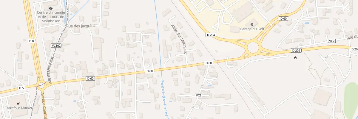 Plan du 1 All des Meuniers à Savigneux