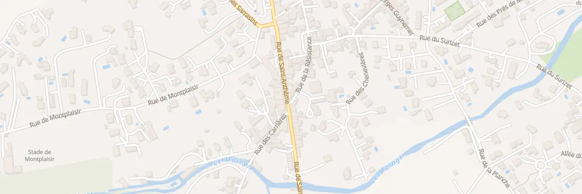 Plan du 25 Rue de Saint-Anthème à Montbrison