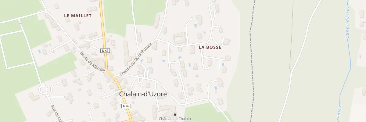 Plan du 6A Che de la Bosse à Chalain-d’Uzore