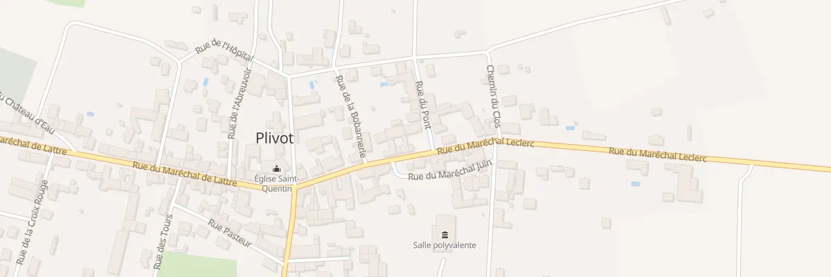 Plan du 1 Rue du Pont à Plivot