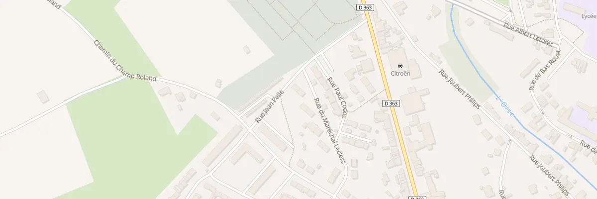 Plan du 17 Rue Marechal Leclerc à Hirson