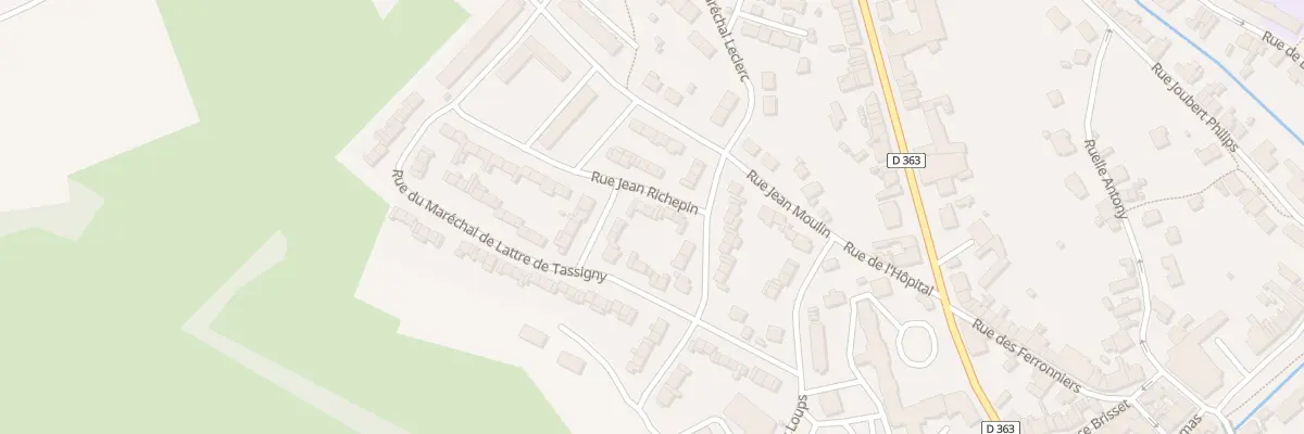 Plan du 5 Rue Jean Richepin à Hirson