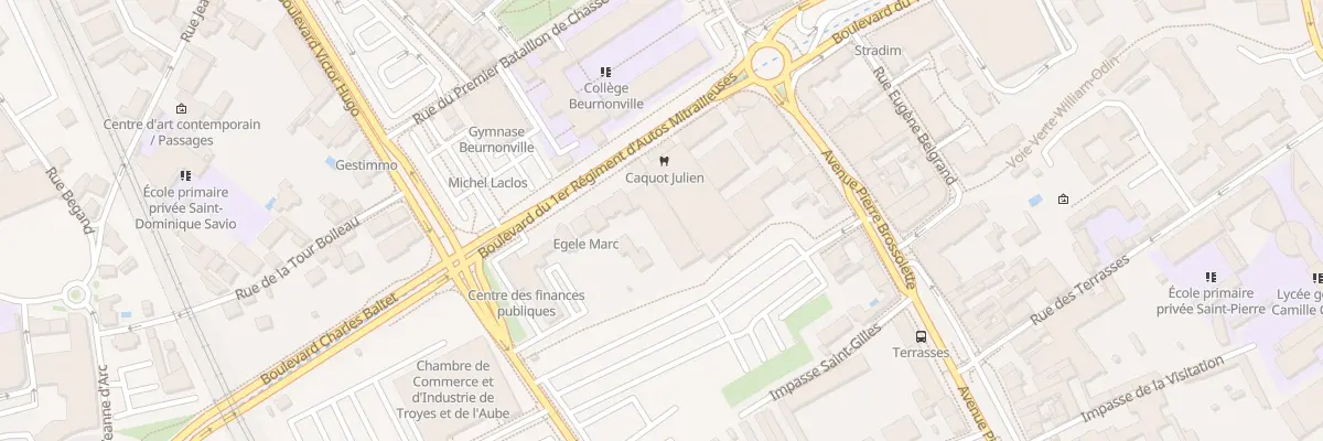 Plan du 7 Bd du Premier Ram à Troyes