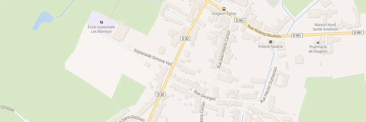 Plan du 8 Rue du Général de Gaulle à Glageon