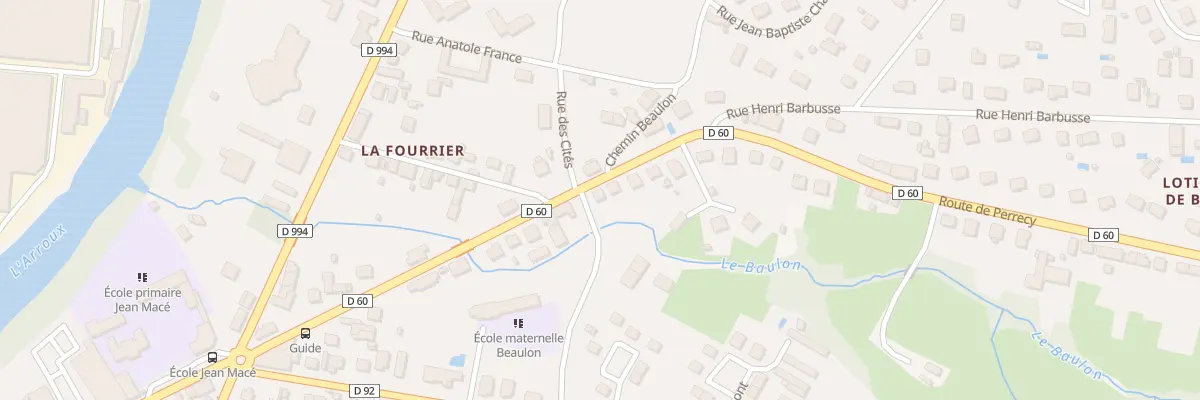 Plan du 22 Rte de Perrecy à Gueugnon