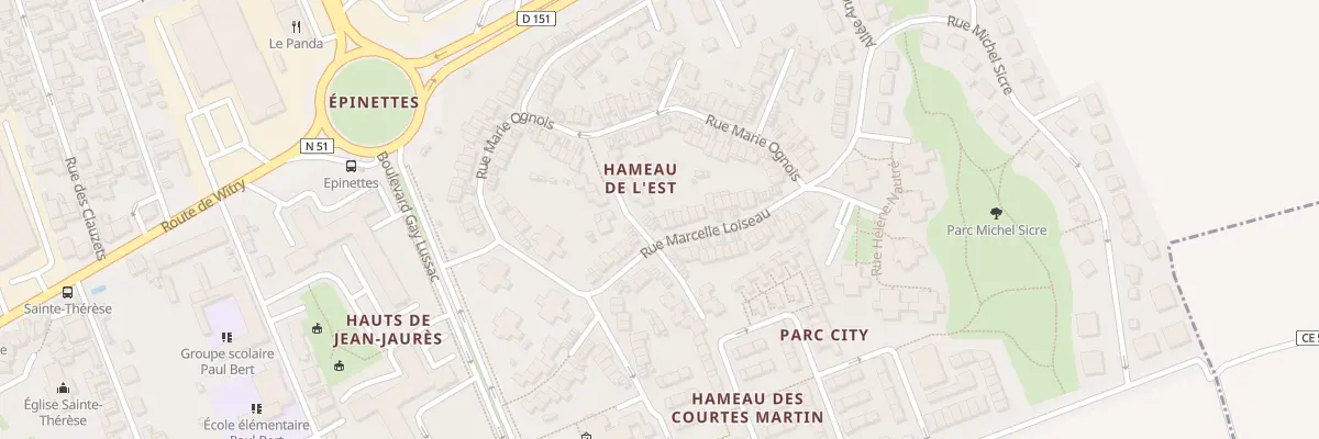Plan du 15 Rue Marcelle Loiseau à Reims