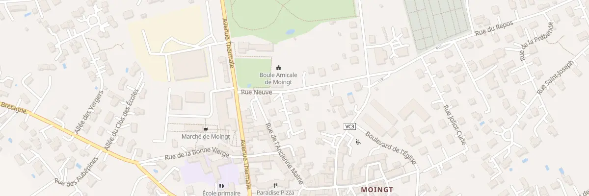 Plan du 1 Imp Rue Neuve à Montbrison