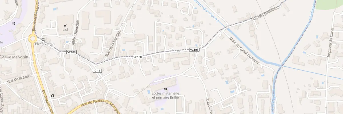 Plan du 24 Rue des Jardiniers à Montbrison
