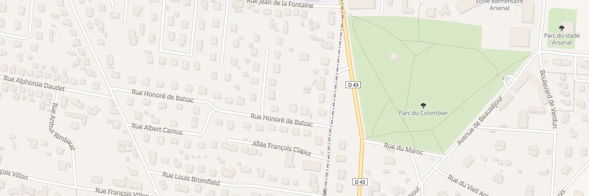 Plan du 6 Rue Honoré de Balzac à Mably