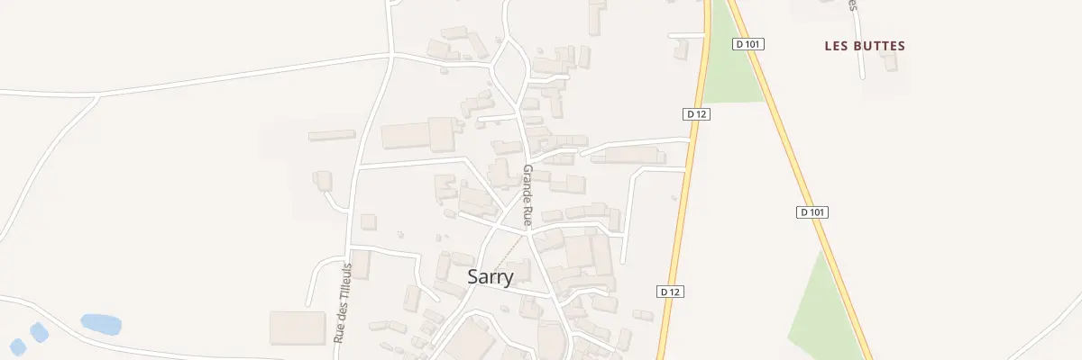 Plan du 33 Gr Grande Rue à Sarry