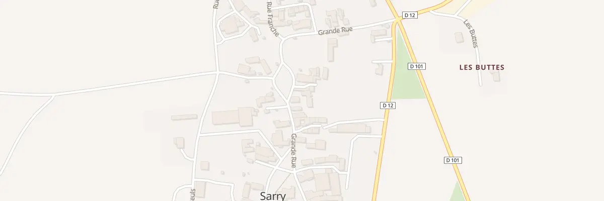 Plan du 19 Gr Grande Rue à Sarry