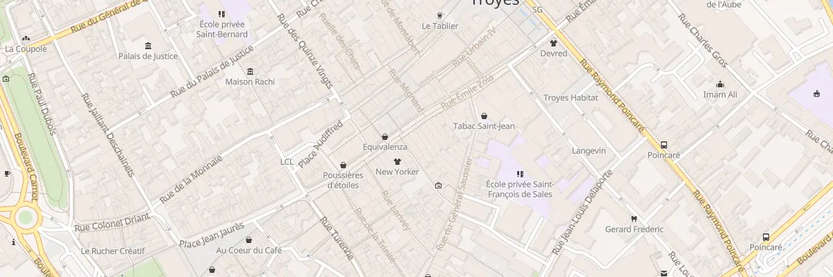 Plan du 99 Rue Emile Zola à Troyes