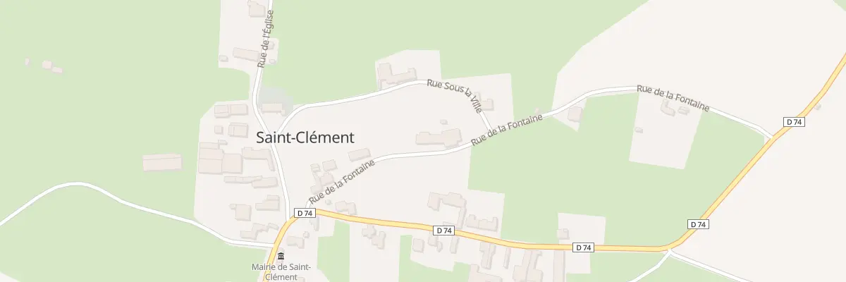 Plan du 7 Rue de la Fontaine à Saint-Clément