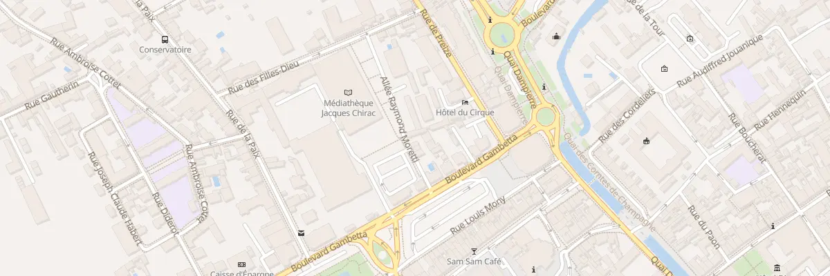 Plan du 12Q Bd Gambetta à Troyes