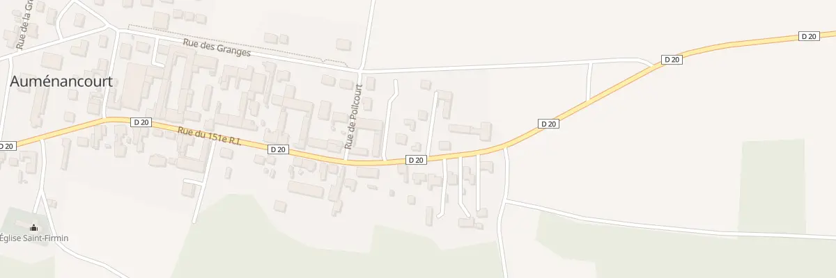 Plan du 8 Rue du 151eme Ri à Auménancourt