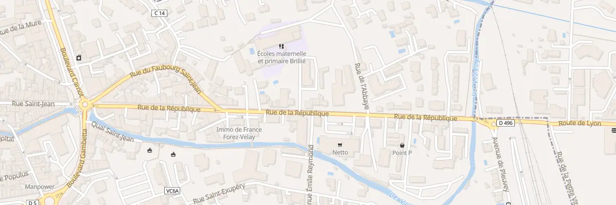Plan du 45 Rue de la République à Montbrison