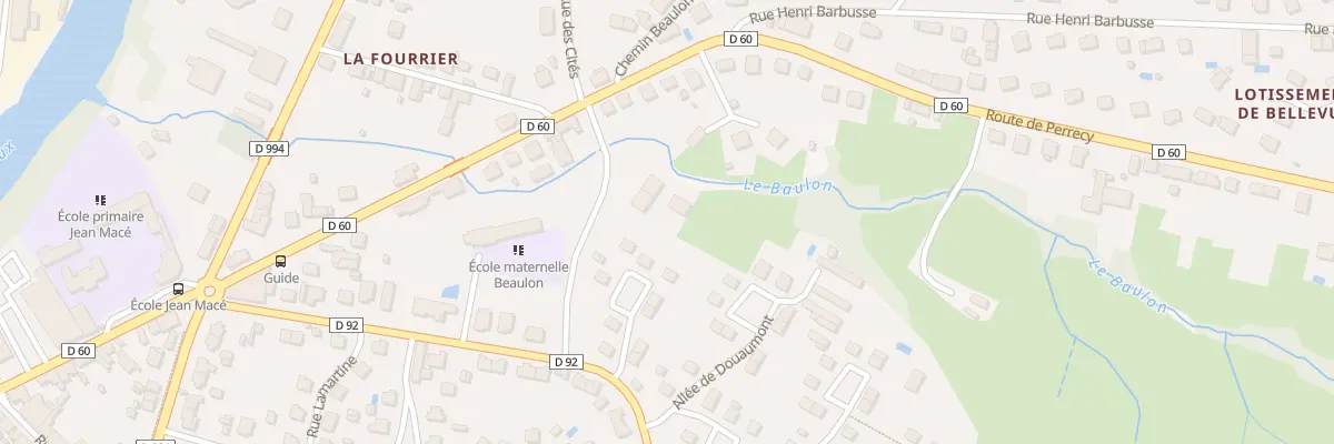 Plan du 1 Rue des Cités à Gueugnon
