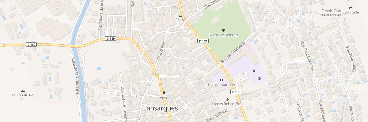 Plan du 13 Fg Bonaparte à Lansargues
