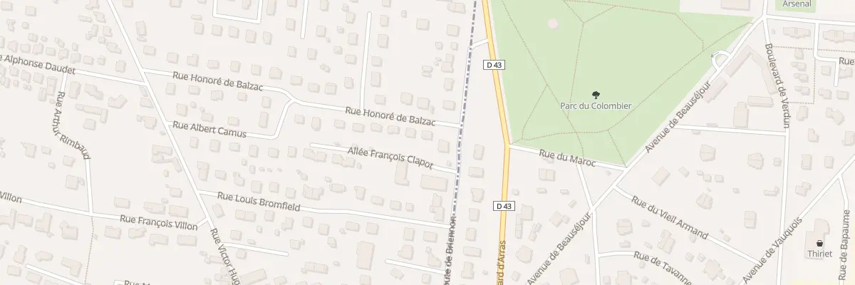 Plan du 3 Rue Honoré de Balzac à Mably
