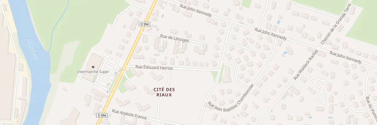 Plan du 9 Rue Edouard Herriot à Gueugnon