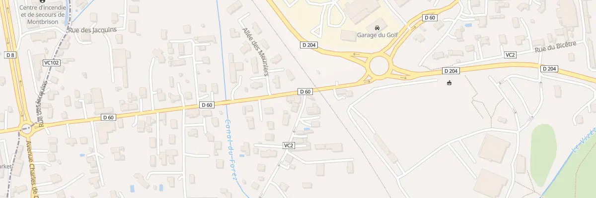 Plan du 2 Rue de la Verdière à Savigneux