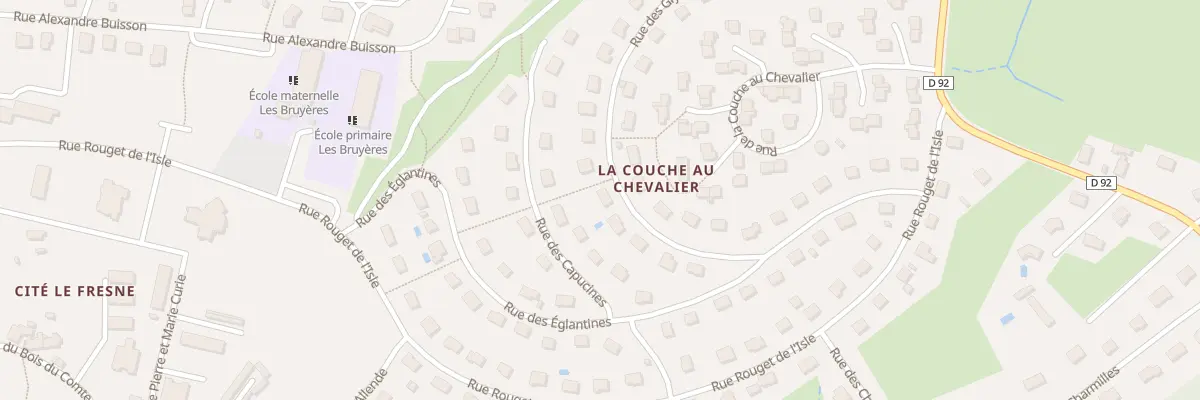 Plan du 38 Rue des Glycines à Gueugnon