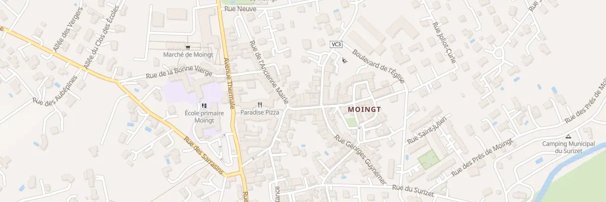 Plan du 18B Rue Centrale à Montbrison