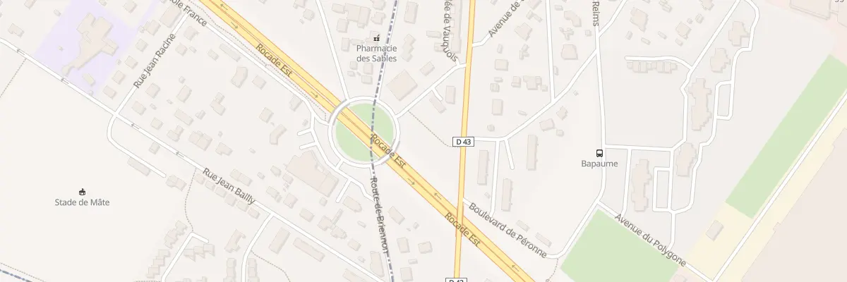 Plan du 5 Rue Jeanne Bonnier à Roanne