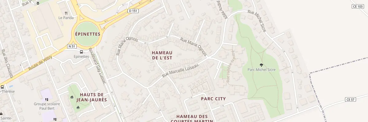 Plan du 29 Rue Marcelle Loiseau à Reims