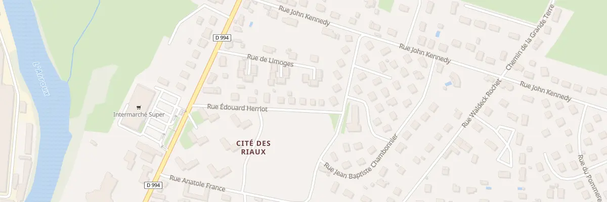 Plan du 11 Rue Edouard Herriot à Gueugnon