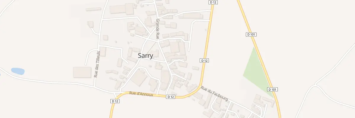 Plan du 43 Gr Grande Rue à Sarry