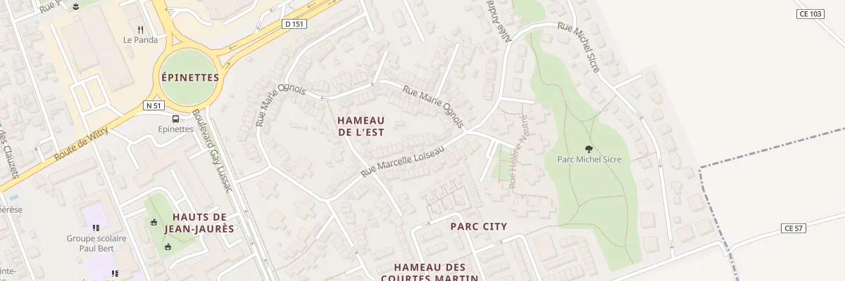 Plan du 33 Rue Marcelle Loiseau à Reims