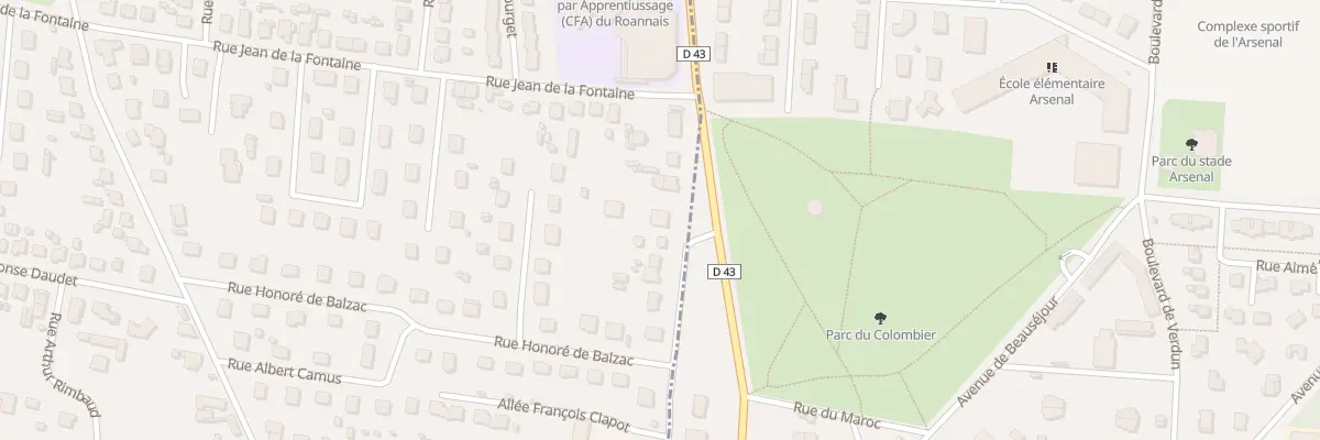 Plan du 121 Rte de Briennon à Mably