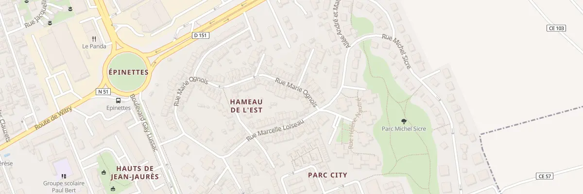 Plan du 58 Rue Marie Ognois à Reims