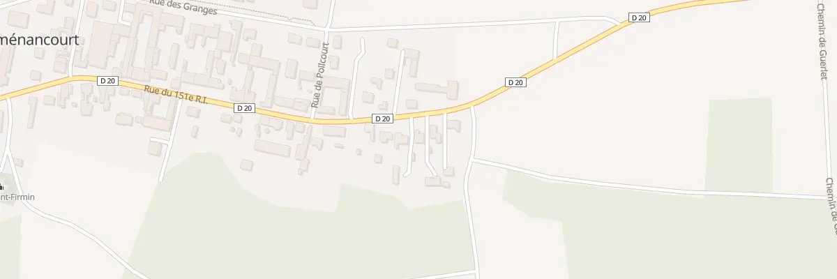 Plan du 3 Rue du 151eme Ri à Auménancourt