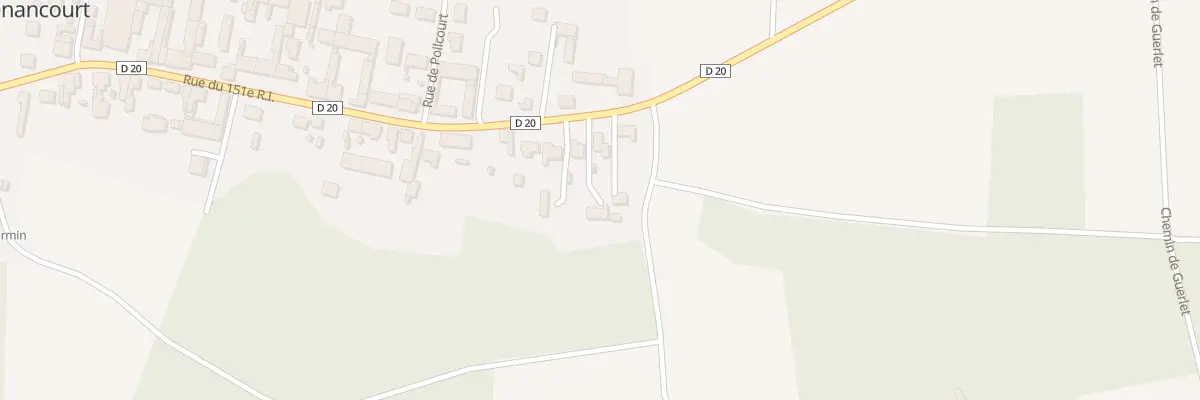 Plan du 1C Rue du 151eme Ri à Auménancourt
