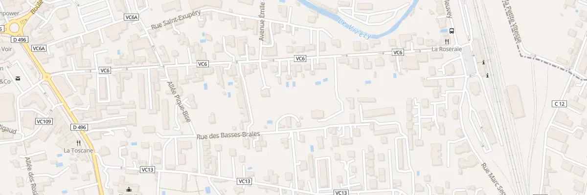 Plan du 17 Rue des Basses Braies à Montbrison