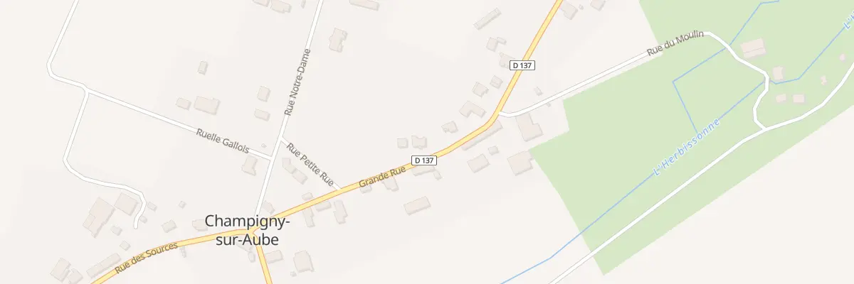 Plan du 11 Rue Grande Rue à Champigny-sur-Aube