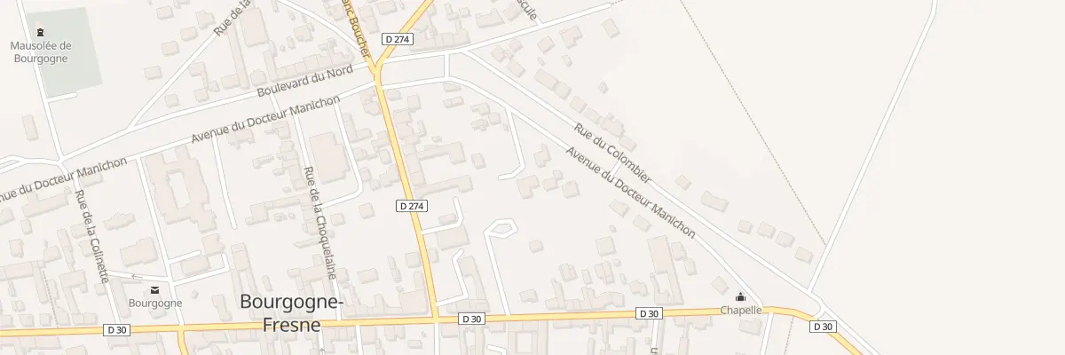Plan du 3B Rue du Colombier à Bourgogne-Fresne