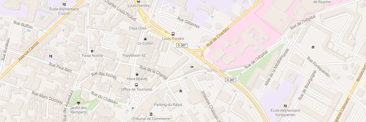 Plan du 17 Rue Fontenille à Roanne