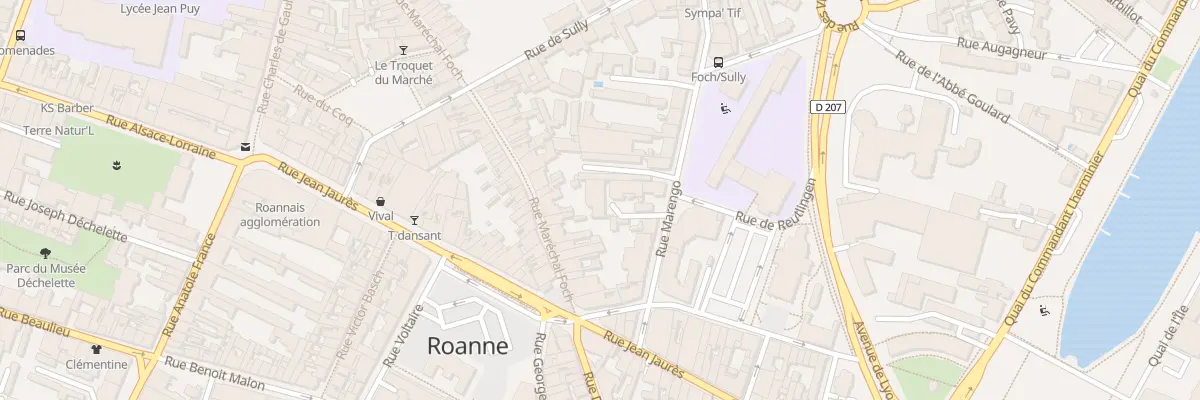 Plan du 15B Rue Marengo à Roanne
