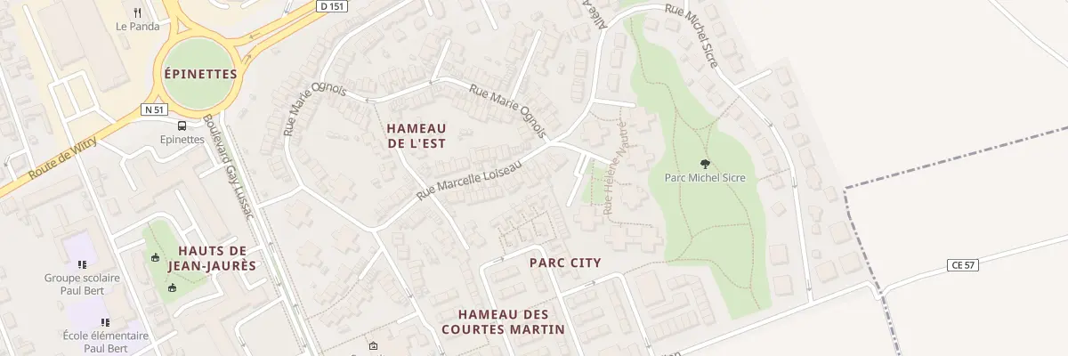 Plan du 40 Rue Marcelle Loiseau à Reims