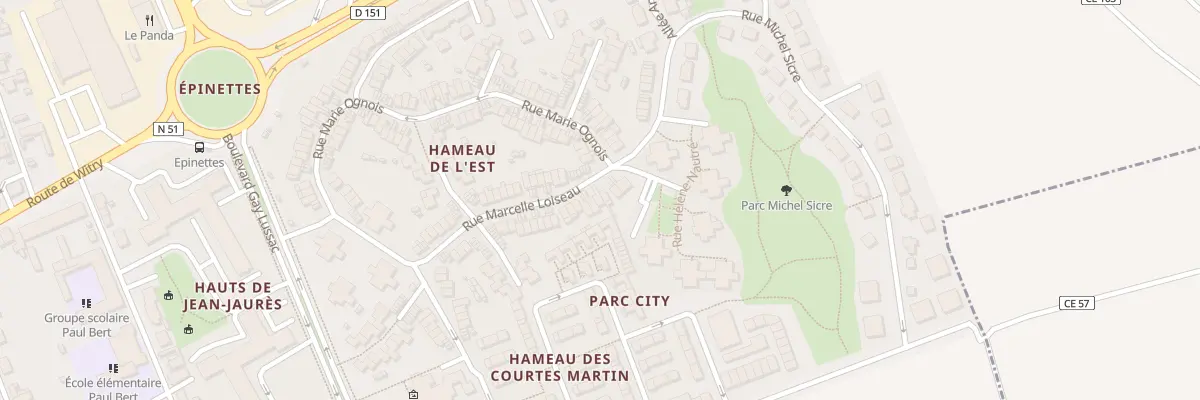 Plan du 42 Rue Marcelle Loiseau à Reims