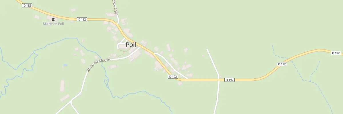 Plan du 104 Le Bourg à Poil