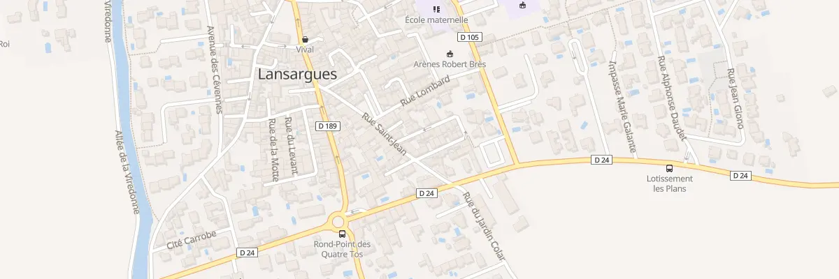 Plan du 23 Rue Haute à Lansargues