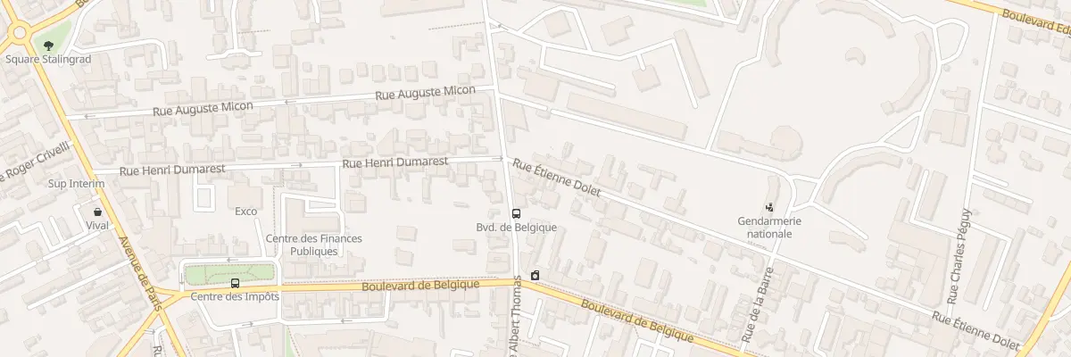 Plan du 4 Rue Etienne Dolet à Roanne