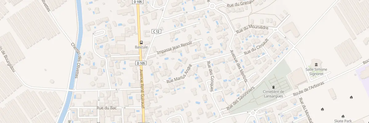 Plan du 10 Rue Marius André à Lansargues