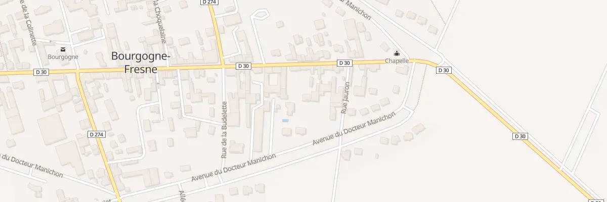 Plan du 68 Av du Docteur Manichon à Bourgogne-Fresne
